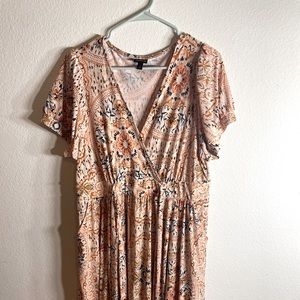 Torrid floral midi dress